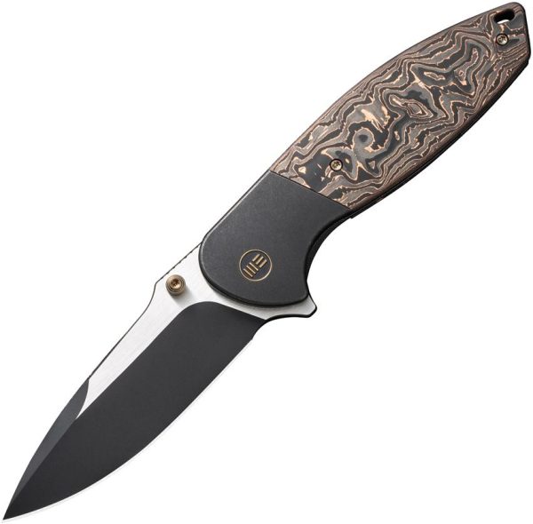 WE230352 We Knife Co Nitro OG Framelock CPM-20CV Folding Knife Copper