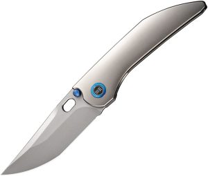 We Knife Attor Framelock CPM-20CV Titanium Folding Knife