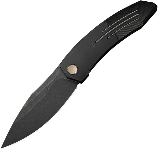 We Knife Co Sine Wave M390 Black Titanium Folding Knife