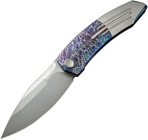 We Knife Co Sine Wave M390 Titanium Folding Knife Linerlock
