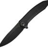 We Knife Co Ltd Acuminal Framelock Black Folding Knife 4" Vanax Blade