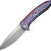 We Knife Co Ltd Acuminal Framelock Folding Knife 4" Vanax Blade Red