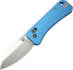 We Knife Co Banter 2 Crossbar Lock Blue Folding Knife CPM S35VN