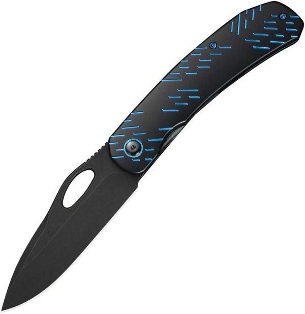 We Knife Inmate Framelock Blue Ti Folding Knife CPM-20CV