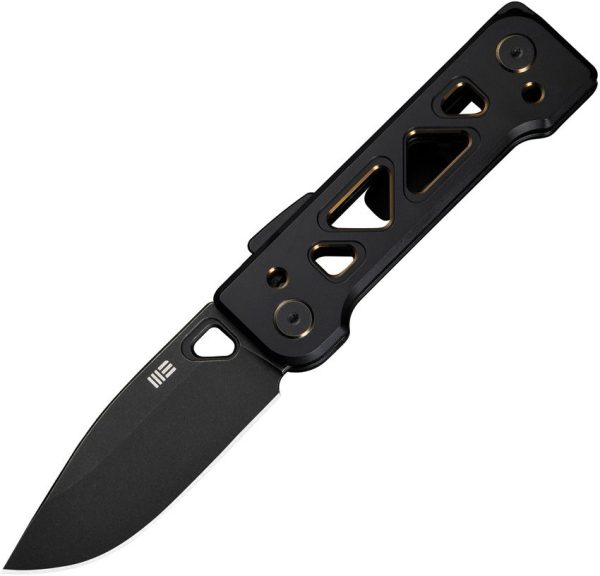 We Knife Co Tyro Superlock Folding Knife CPM-20CV Black Gold