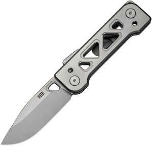 WE240012 We Knife Co Tyro Superlock CPM-20CV Gray Titanium