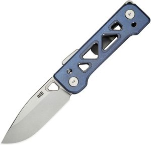 WE240014 We Knife Co Tyro Superlock CPM-20CV Blue Titanium