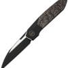 We Knife Co Ltd Brr15 Folding Knife 3.25" M390 Wharncliffe Bolster Lock Black