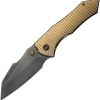 We Knife Co Ltd High-Fin XL Framelock 3.5" CPM-20CV Gold Titanium