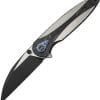 We Knife Co Ltd Zenthra Folding Knife 3.38" M390 Wharncliffe Framelock Black