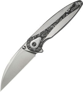 WE24021C4 We Knife Co Zenthra M390 Folding Knife Gray Titanium Aluminum