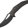 We Knife Co Ltd Epaulette Framelock Folding Knife 3.5" M390 Black