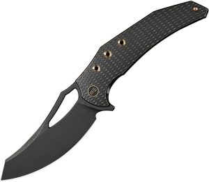 We Knife Co Epaulette Framelock M390 Black Folding Knife