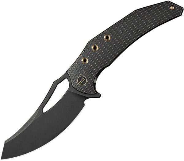 We Knife Co Epaulette Framelock M390 Black Folding Knife