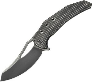 We Knife Co Epaulette Framelock Gray M390 Folding Knife