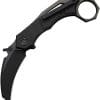 We Knife Co Ltd Tayra Framelock Folding Knife, 2.25" Bohler M390 Hawkbill, Black Titanium