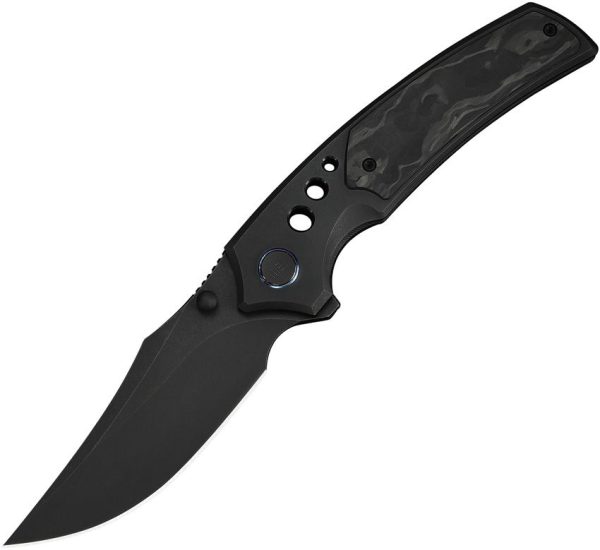 We Knife Co Skynix Bolster Lock M390 Marble Carbon Fiber Folding Knife