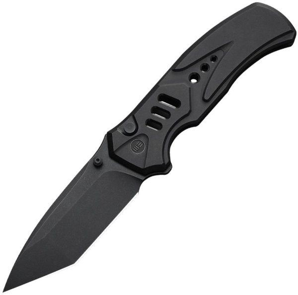 We Knife Co Zentron Button Lock Folding Knife M390 Tanto Black