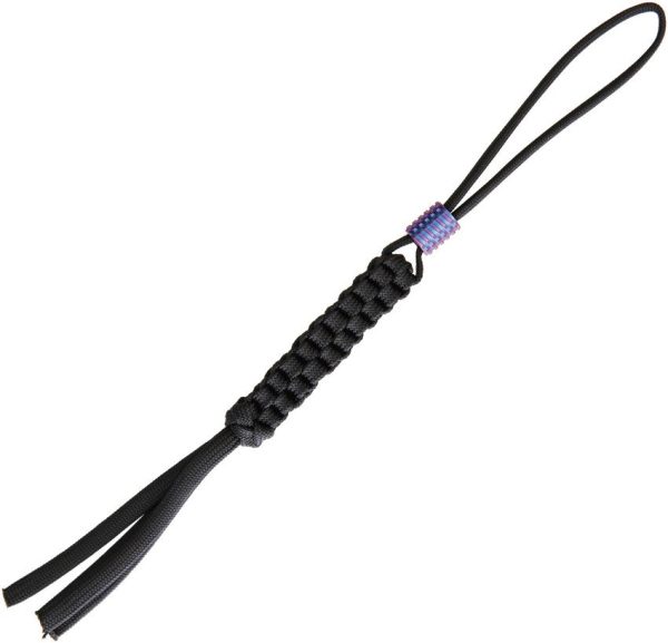 WEA01B We Knife Co Ltd Paracord Lanyard - Black & Purple