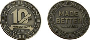 We Knife Co 10th Anniversary Commemorative Coin