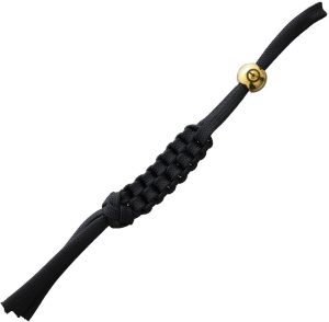We Knife Co Ltd Black Lanyard - Paracord with Brass Bead