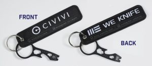 We Knife Co Ltd Pry Bard Flight Tag - Stainless Multi-Tool