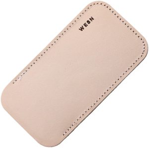 Wesn Goods Pocket Sharpener Sheath - Natural Leather