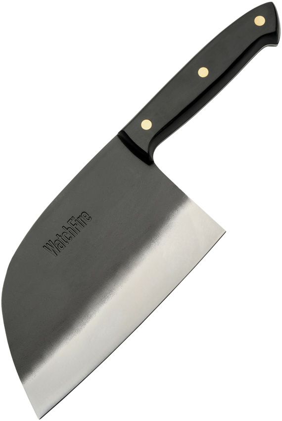 WatchFire Serbian Cleaver Fixed Blade 6.75" 7Cr17MoV Black
