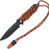 WG12238 UST ParaKnife 4.0 Pro Fixed Blade Knife 4.75" with Paracord and Fire Starter