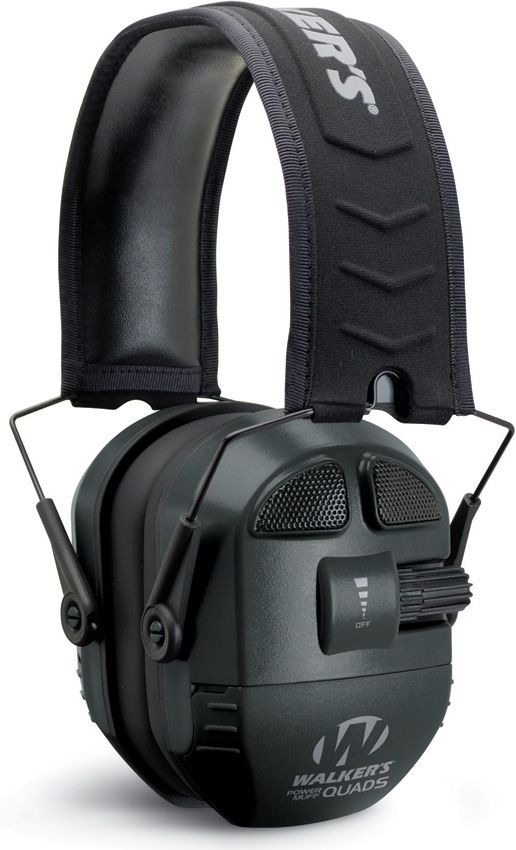 Walker's Ultimate Power Muff Quads Hearing Protection Black