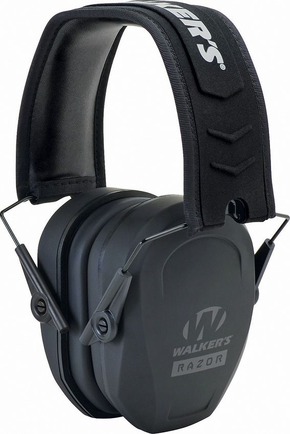 Walker's Razor Slim Passive Muffs - Black Rubberized