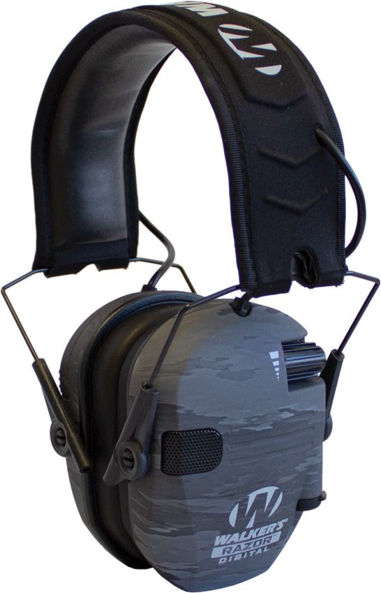 WGE02430 Walker's Digital Razor Electronic Muff Ghost Camo 23dB NRR