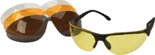 Walker's Shooting Glasses - 4 Interchangeable Lenses