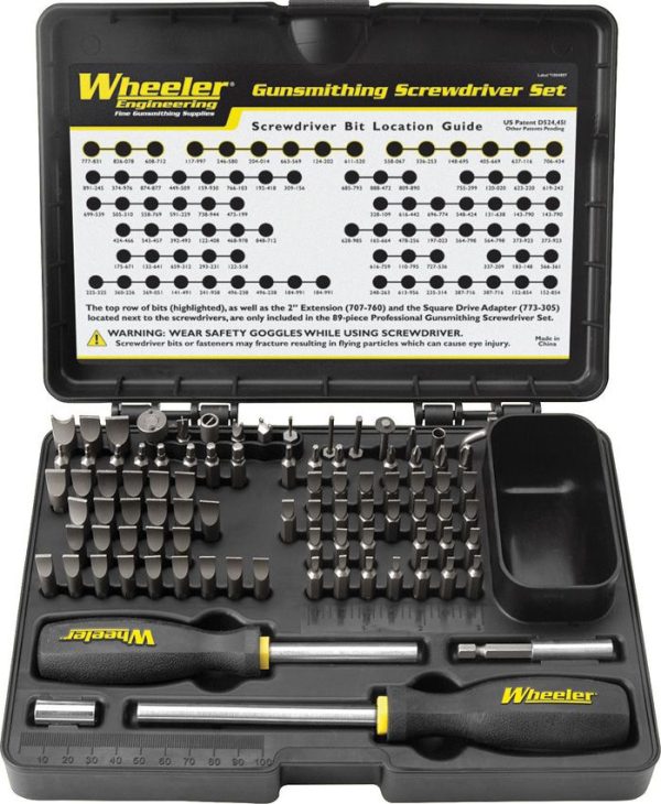 WHE562194 Wheeler Gunsmithing Screwdriver Set - 89 Pieces