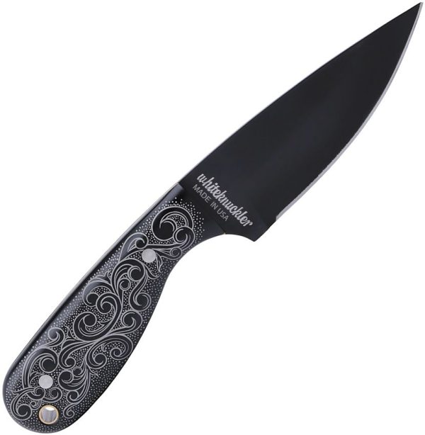 Whiteknuckler Classic M3 Argento - Black Aluminum Handle