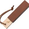 Windmuhlenmesser Stone Strop 5.5" Gray Pyrenees w/ Cowhide