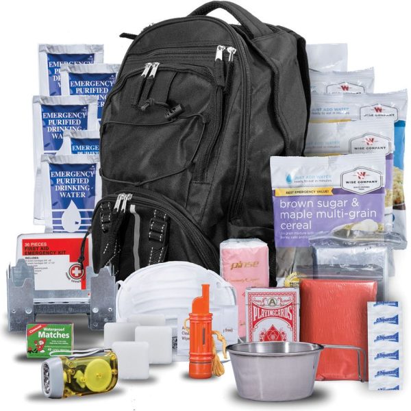 Wise Company Five Day Survival Pack Black Emergency Kit Backpack