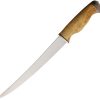 Wood Jewel Large Fillet Knife 8.75 Inch Satin Stainless Blade
