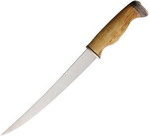 Wood Jewel Large Fillet Knife Fixed Blade Stainless 8.75"
