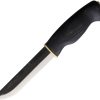 Wood Jewel Bearleuku Fixed Blade Knife 5.75in Carbon Steel Black