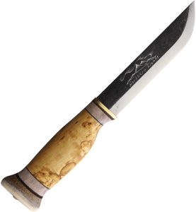 Wood Jewel Northern Lights Fixed Blade Stainless Birch Handle