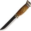 Wood Jewel Reindeer Herder's Fixed Blade Knife 5" Carbon Steel