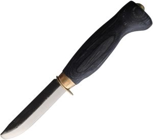 Wood Jewel Child's First Knife Black Plywood Blunt