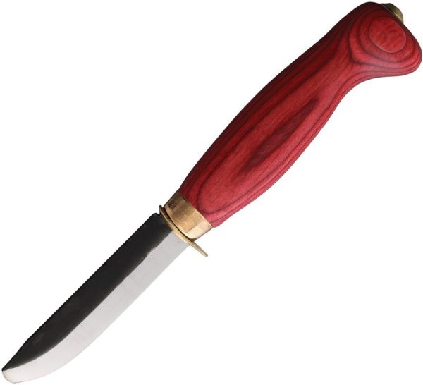 Wood Jewel Child's First Knife Red Plywood Blunt