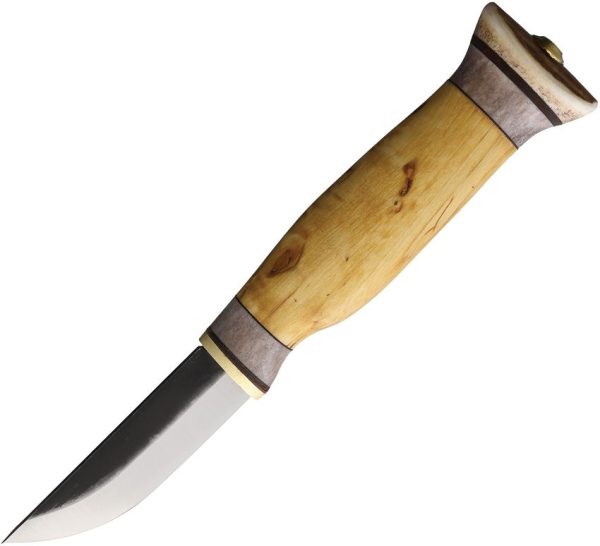 Wood Jewel Fixed Blade Curly Birch Carbon Steel
