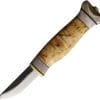 Wood Jewel Vuolu Fixed Blade Knife 2.25" Carbon Steel Curly Birch