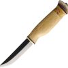WJ23VS Wood Jewel Fixed Blade Knife 3.63" Carbon Steel Curly Birch