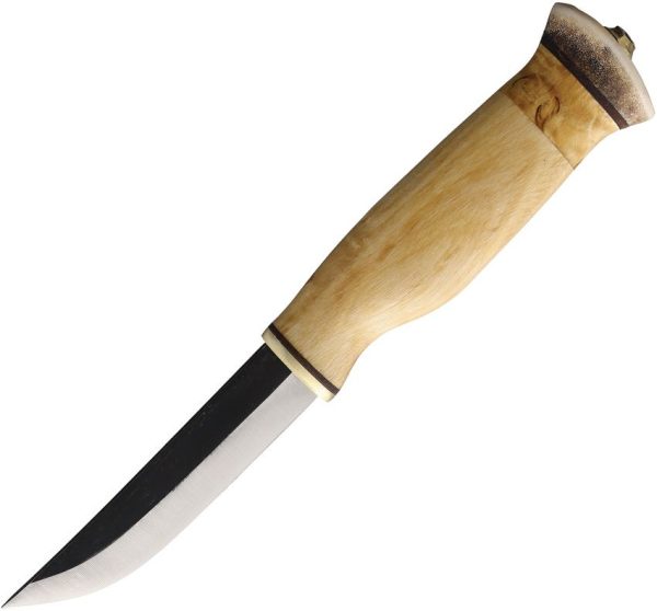 Wood Jewel Fixed Blade Curly Birch Carbon Steel Knife