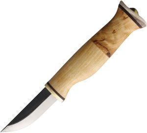 Wood Jewel Little Fixed Blade Curly Birch Carbon Steel Knife