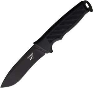 Waffentechnik Buddy I Fixed Blade Black 440A 4.25in